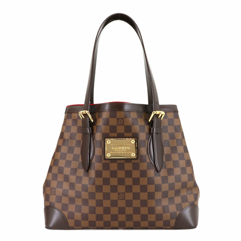 路易威登 Damier Hampstead 中號手提包，Ebene 棕色，N51204-0