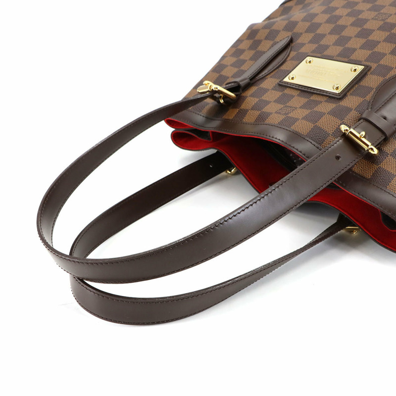 路易威登 Damier Hampstead 中號手提包，Ebene 棕色，N51204-4