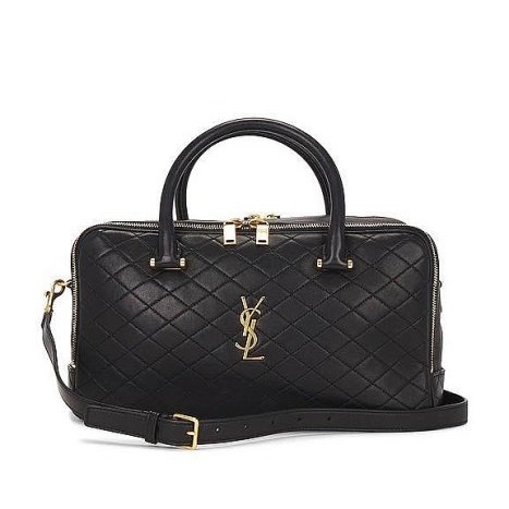 YSL好美好有氣質的黑金二用波士頓包
