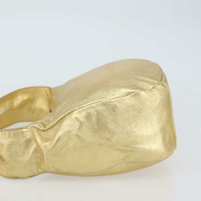 【日本直送】PRADA 金色皮革肩背包 正品 156454V-3