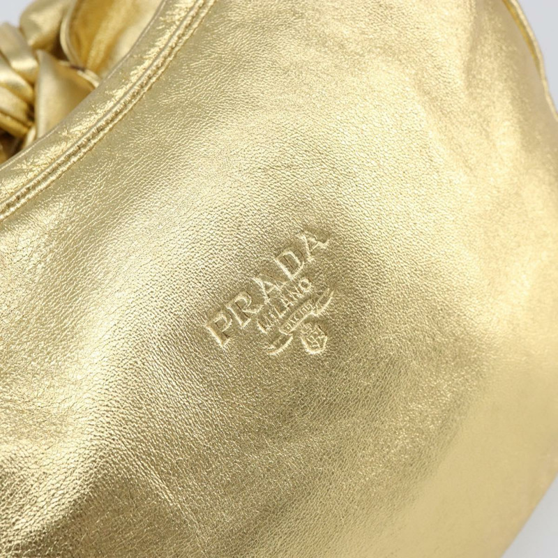 【日本直送】PRADA 金色皮革肩背包 正品 156454V-16