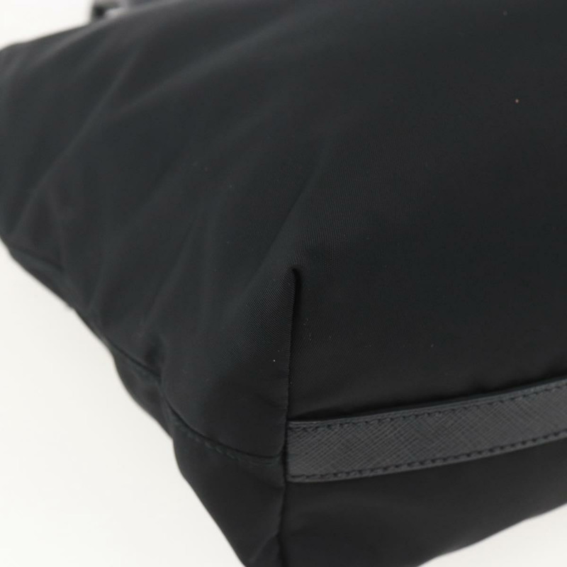 【日本直送】PRADA 串珠手提包 尼龍 黑色 銀色 正品 am10030V-16