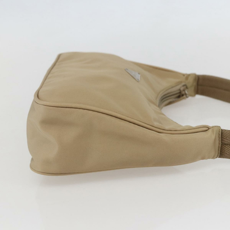 【日本直送】PRADA 尼龍手提包 米色 銀色 正品 157109V-3