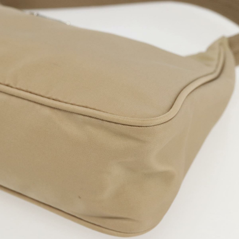 【日本直送】PRADA 尼龍手提包 米色 銀色 正品 157109V-8