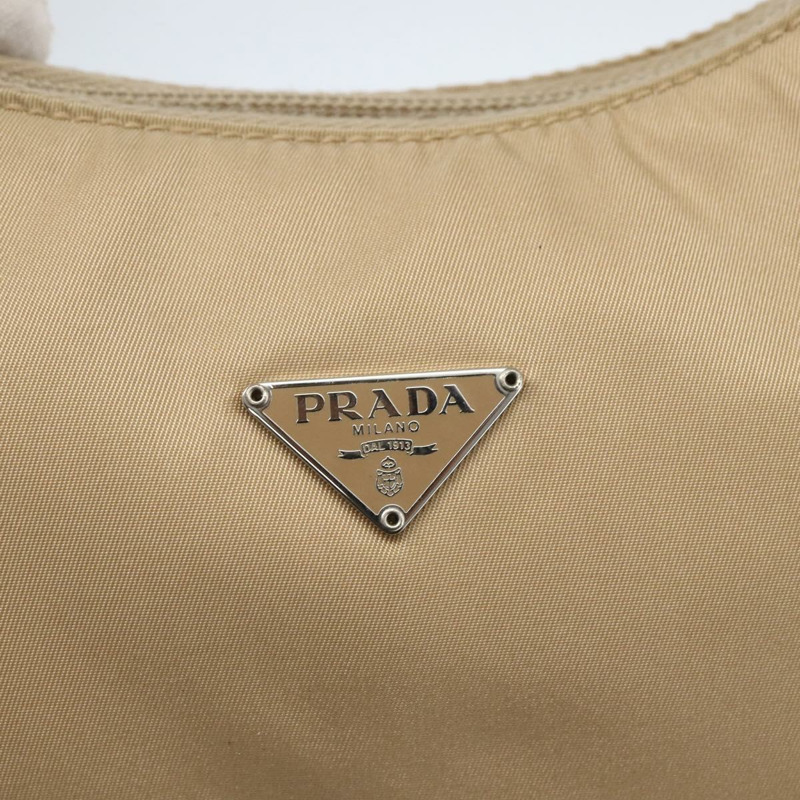 【日本直送】PRADA 尼龍手提包 米色 銀色 正品 157109V-16
