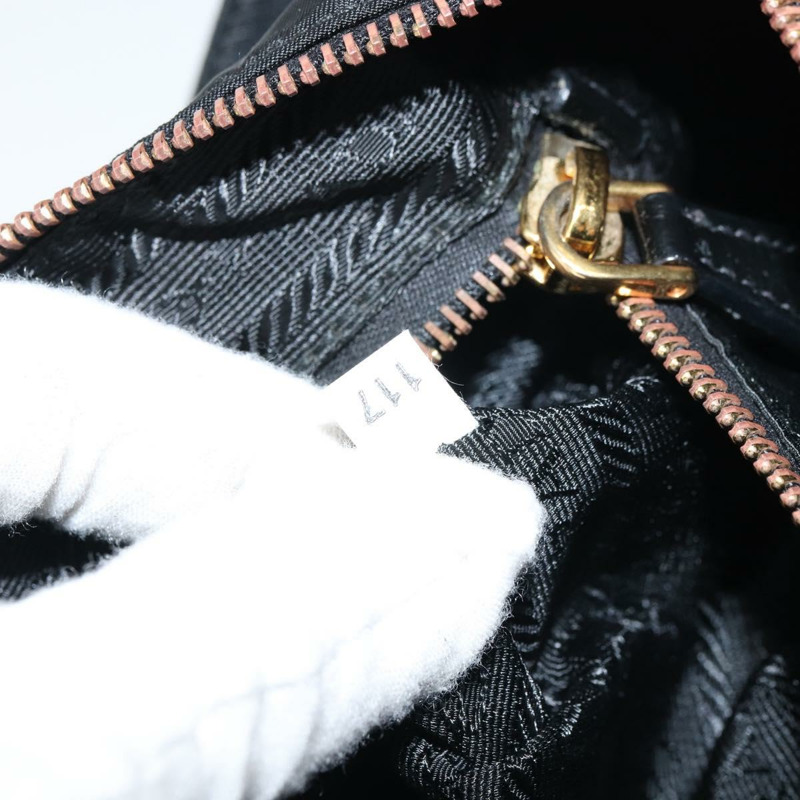 【日本直送】PRADA Bijoux 單肩包 尼龍 黑色 金色 正品 yk19999V-9