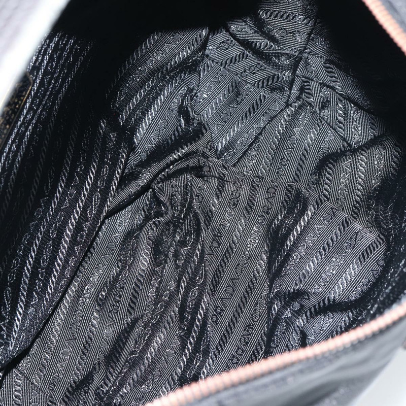 【日本直送】PRADA 黑色金色尼龍肩包，正品 yk20004V-9