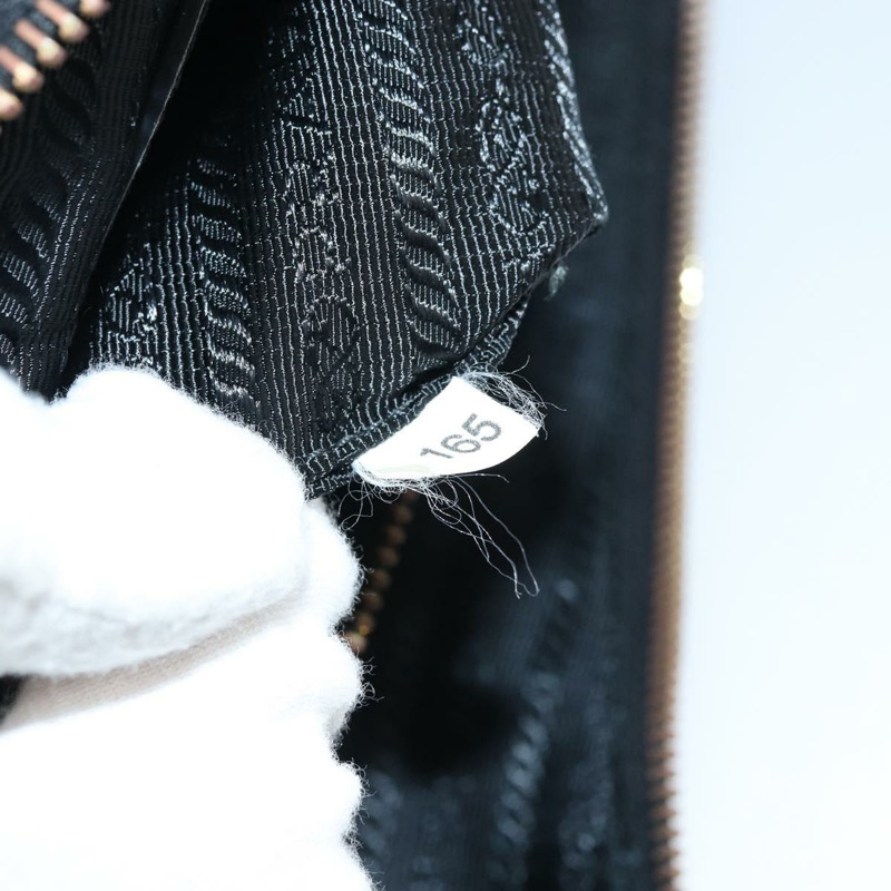 【日本直送】PRADA 黑色金色尼龍肩包，正品 yk20004V-10
