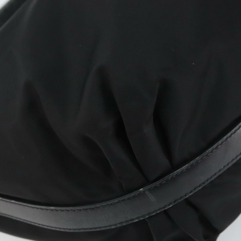 【日本直送】PRADA 黑色金色尼龍肩包，正品 yk20004V-14