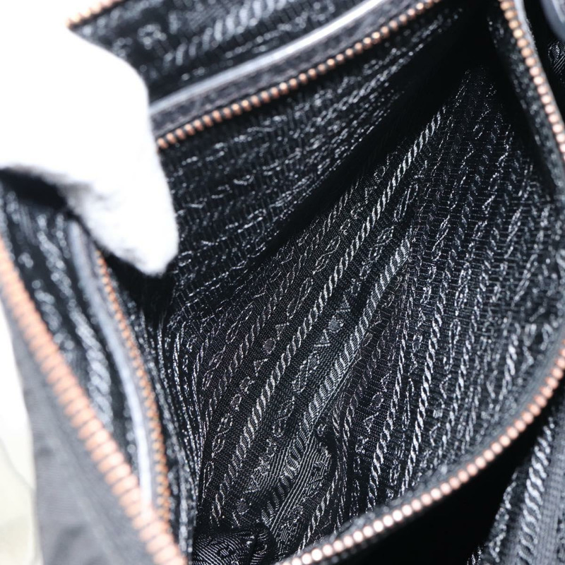 【日本直送】PRADA 黑色金色尼龍肩包，正品 yk20004V-22