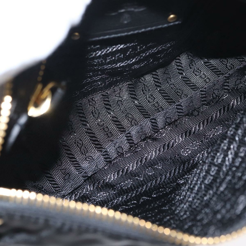 【日本直送】PRADA 黑色金色尼龍肩包，正品編號 157682V-9