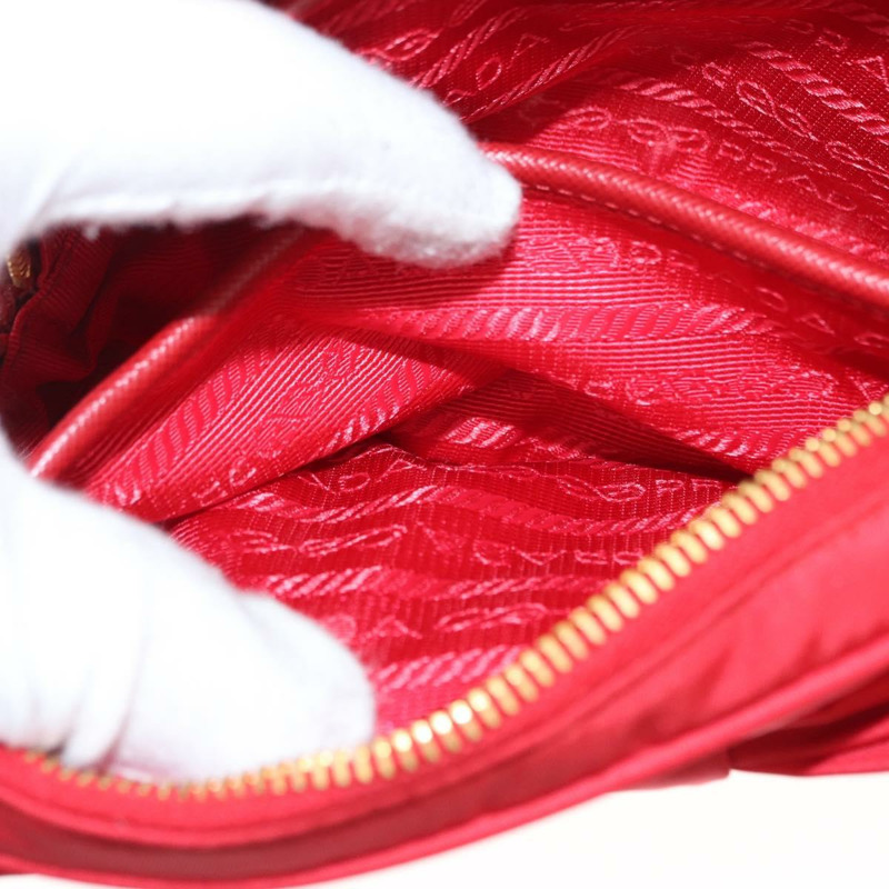 【日本直送】PRADA 單肩包 尼龍 紅色 金色 正品 152289SAV-24