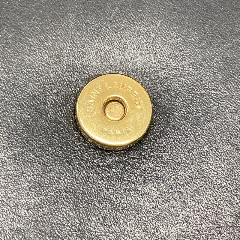 SAINT LAURENT 聖羅蘭 Kaia 小牛皮 黑色 金釦 肩背包-13