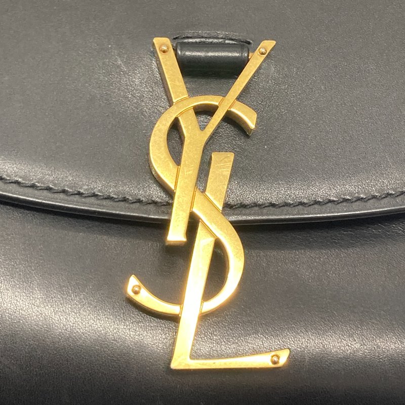 SAINT LAURENT 聖羅蘭 Kaia 小牛皮 黑色 金釦 肩背包-14