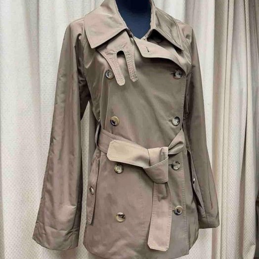 YSL超經典又正點的駝色防風風衣外套-1