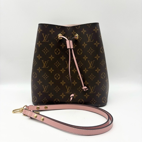 【95%新✨有塵袋】LV NeoNoe MM 櫻花粉水桶包