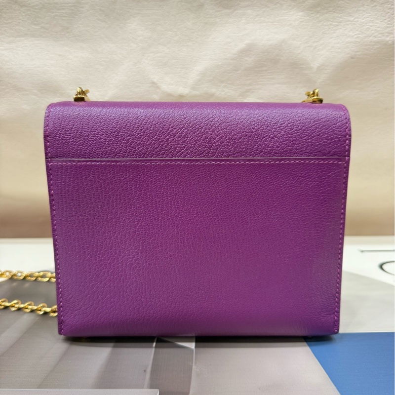 Hermes 爱马仕 mini verrou 海葵紫 手枪包-2