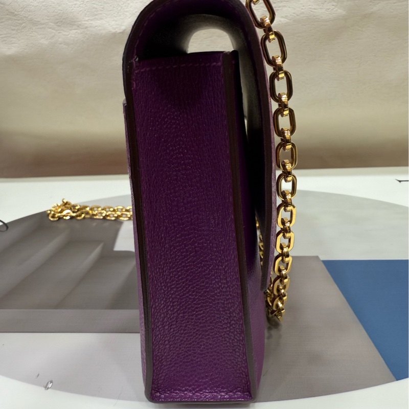 Hermes 爱马仕 mini verrou 海葵紫 手枪包-3