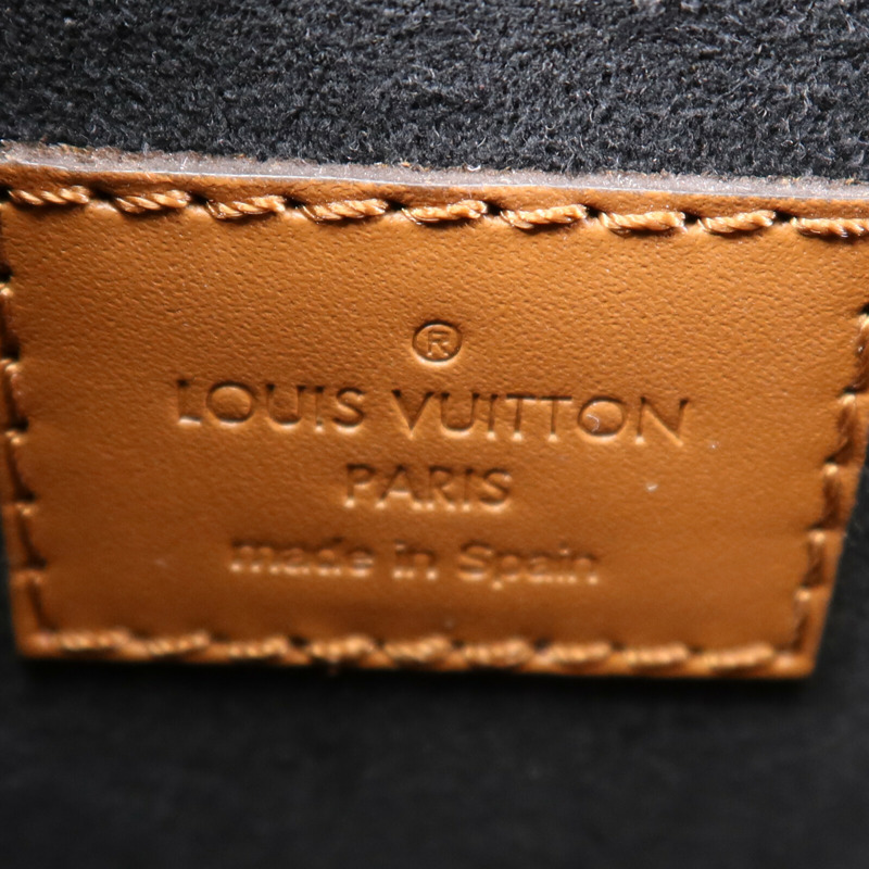 LOUIS VUITTON Monogram Reverse Dauphine MM金扣手挽肩背兩用袋棕色-5