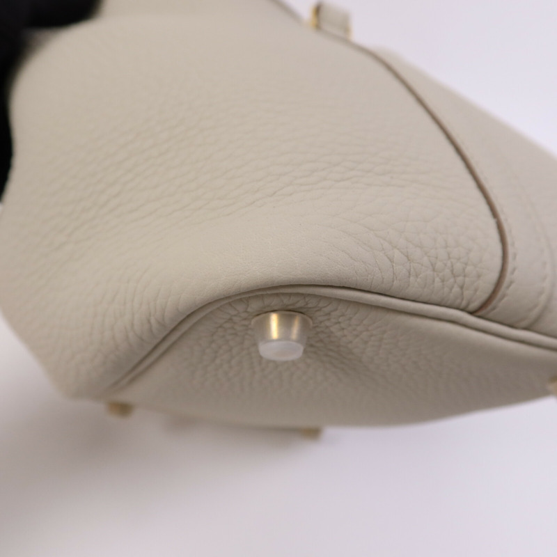 HERMES Clemence皮革Picotin PM金扣手挽袋Nata-12