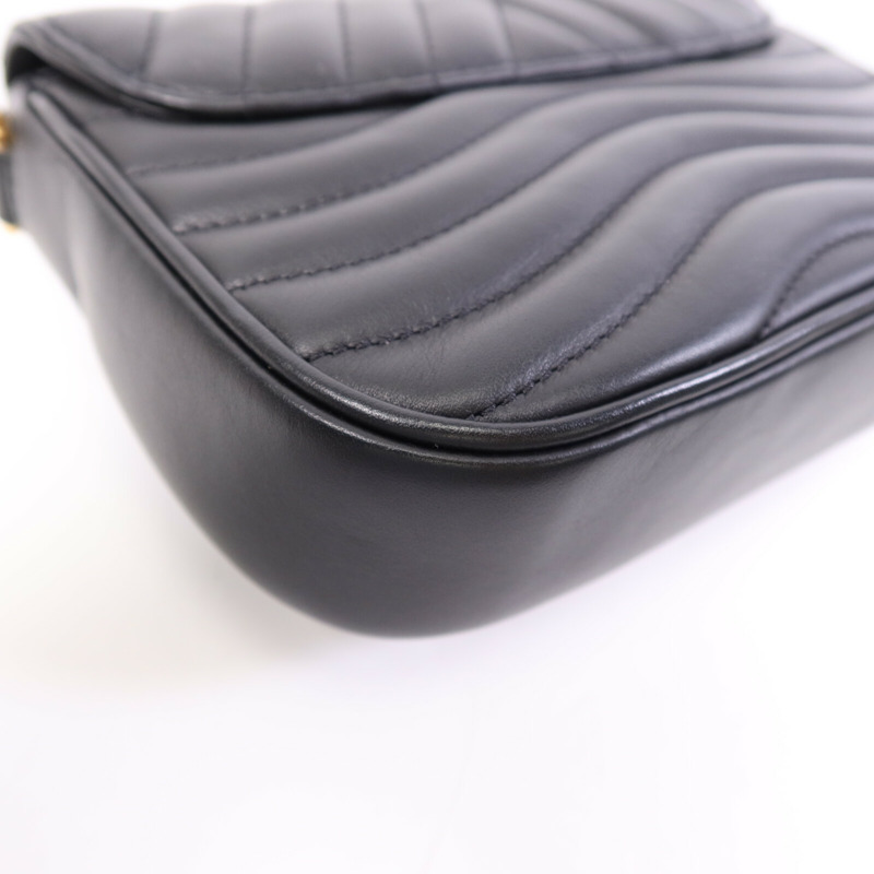 LOUIS VUITTON 牛皮皮革New Wave Multi Pochette金扣鏈帶手挽肩背兩用袋-13