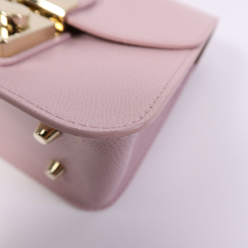 Furla 牛皮皮革Mini Metropolis金扣鏈帶肩背袋-10