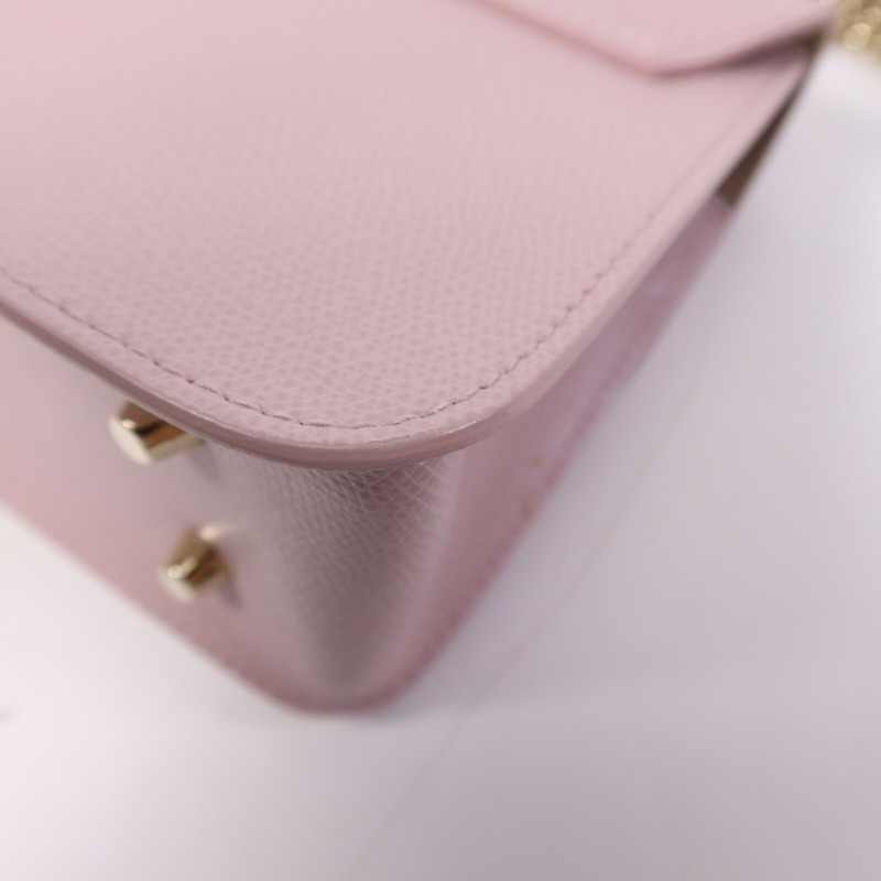 Furla 牛皮皮革Mini Metropolis金扣鏈帶肩背袋-11