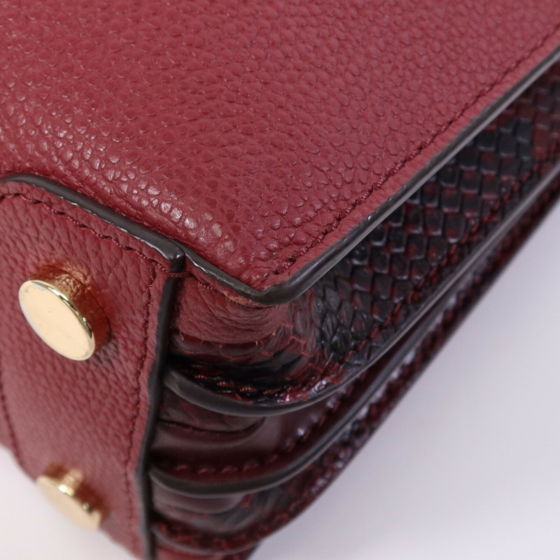 Michael Kors 牛皮皮革Mercer Accordion金扣手挽肩背兩用袋-10