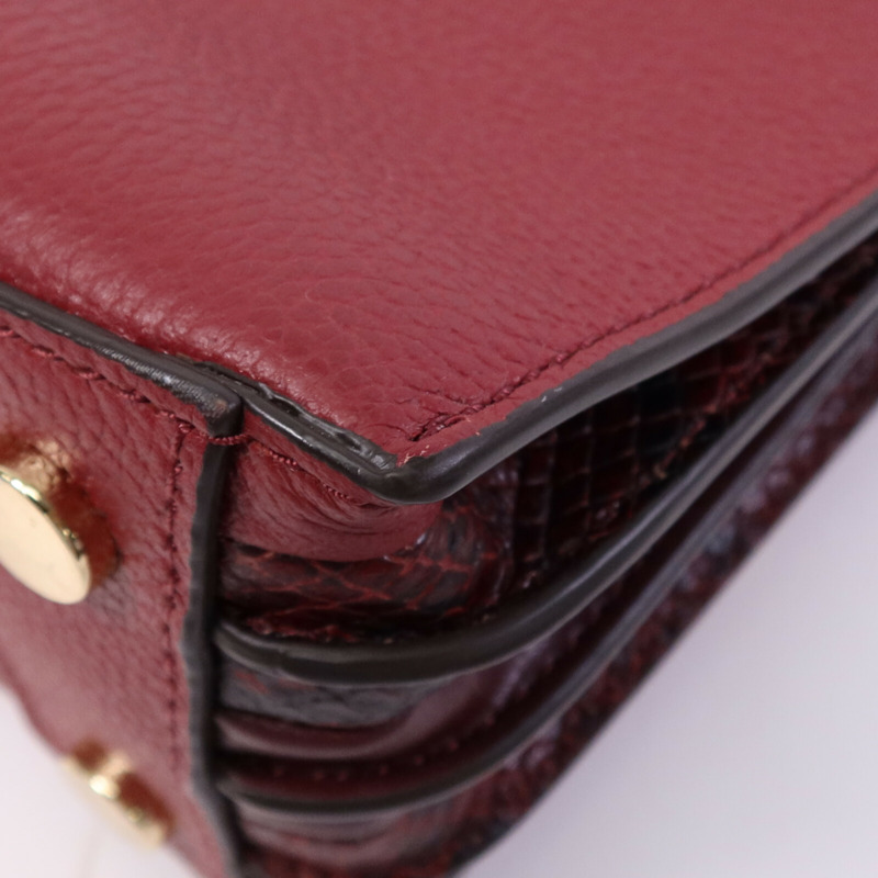 Michael Kors 牛皮皮革Mercer Accordion金扣手挽肩背兩用袋-12