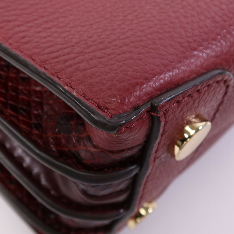 Michael Kors 牛皮皮革Mercer Accordion金扣手挽肩背兩用袋-13