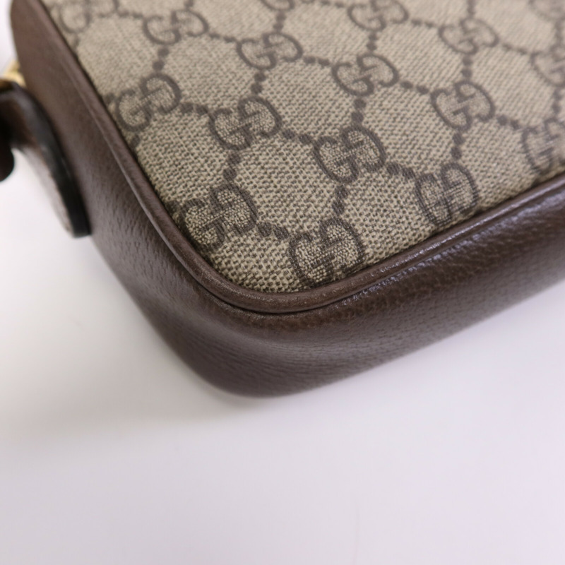 GUCCI 塗層帆布Ophidia GG金扣肩背袋-12