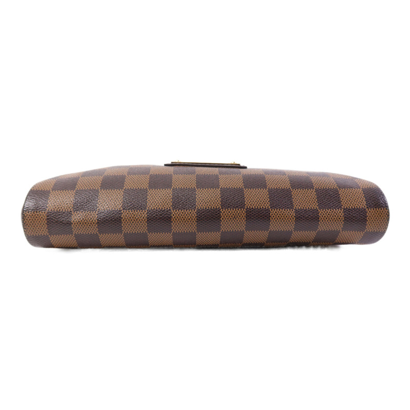 LOUIS VUITTON Damier Ebene金扣鏈帶肩背袋-3