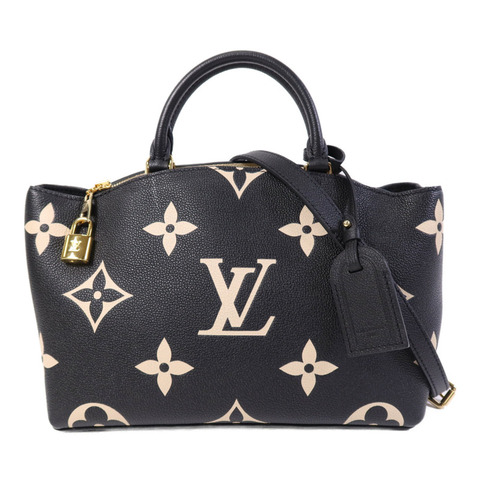 LOUIS VUITTON Monogram Empreinte Petit Palais金扣手挽肩背兩用袋
