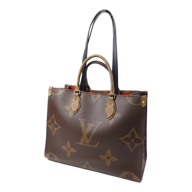 LOUIS VUITTON Monogram Giant On The Go MM金扣手挽肩背兩用袋-1