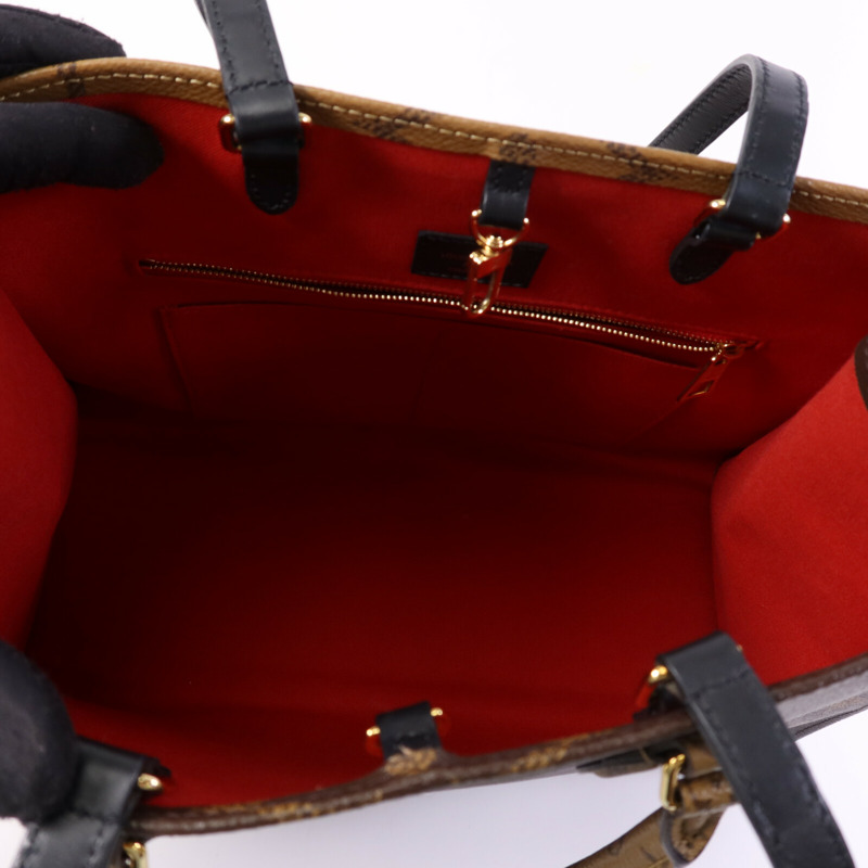 LOUIS VUITTON Monogram Giant On The Go MM金扣手挽肩背兩用袋-4