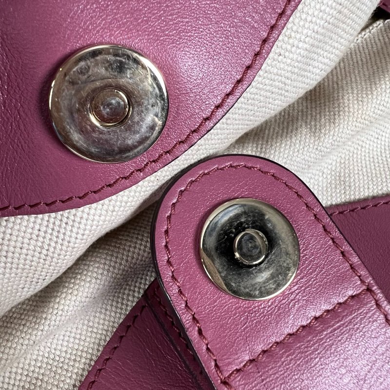 GUCCI 211944  粉邊GG帆布肩背包-11