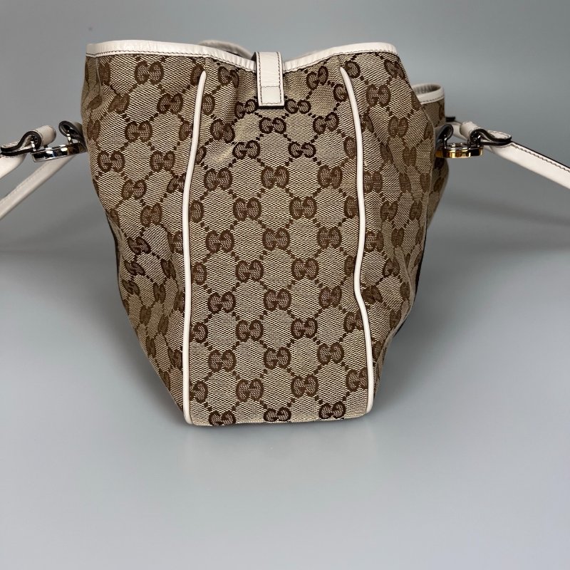 GUCCI 白邊帆布肩背包-2