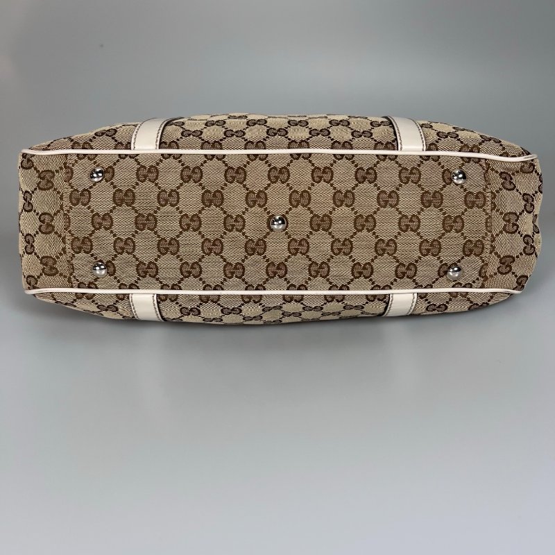 GUCCI 白邊帆布肩背包-4