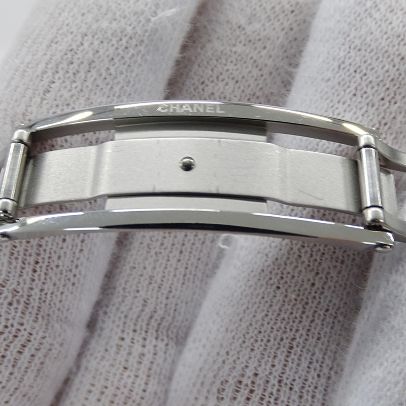 香奈兒女士腕錶 J12 日期石英 QZ 不鏽鋼錶殼搭配白色陶瓷機芯 (H0968) 拋光-4