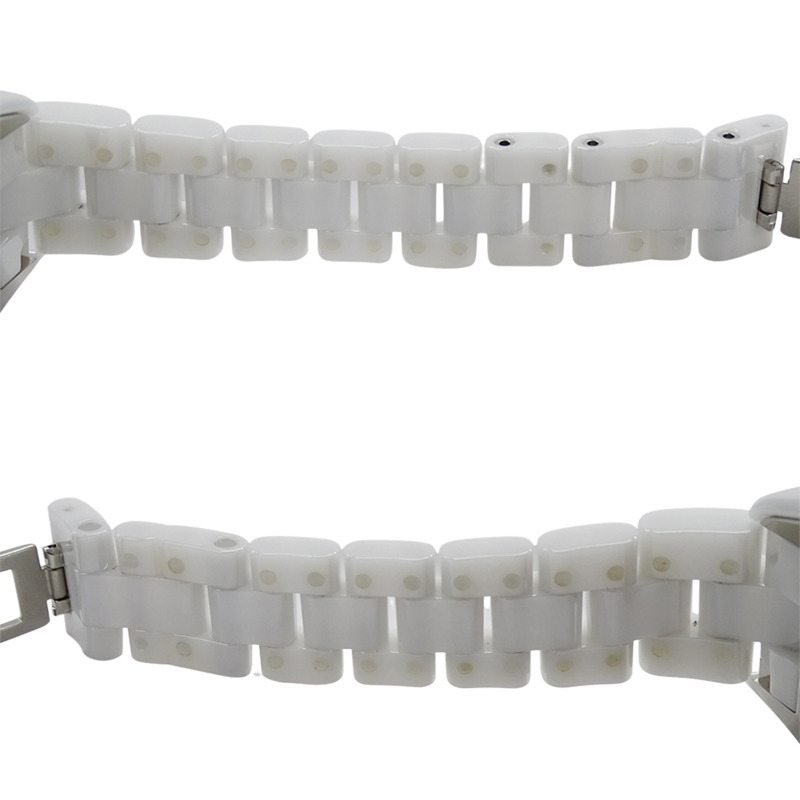 香奈兒女士腕錶 J12 日期石英 QZ 不鏽鋼錶殼搭配白色陶瓷機芯 (H0968) 拋光-6