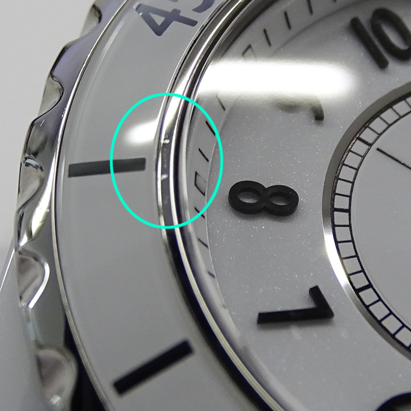 香奈兒女士腕錶 J12 日期石英 QZ 不鏽鋼錶殼搭配白色陶瓷機芯 (H0968) 拋光-8