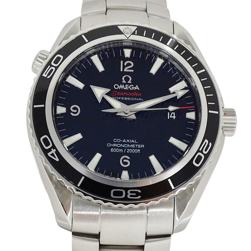 歐米茄海馬系列海洋宇宙007 222.30.46.20.01.001 男士腕錶，600公尺防水，限量發行5007枚，同軸自動上鍊，精鋼錶殼，銀/黑色，拋光處理-1