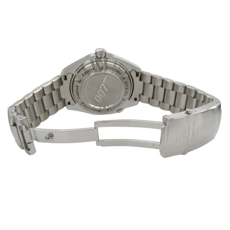 歐米茄海馬系列海洋宇宙007 222.30.46.20.01.001 男士腕錶，600公尺防水，限量發行5007枚，同軸自動上鍊，精鋼錶殼，銀/黑色，拋光處理-3