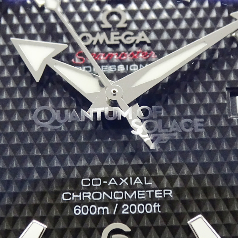 歐米茄海馬系列海洋宇宙007 222.30.46.20.01.001 男士腕錶，600公尺防水，限量發行5007枚，同軸自動上鍊，精鋼錶殼，銀/黑色，拋光處理-8