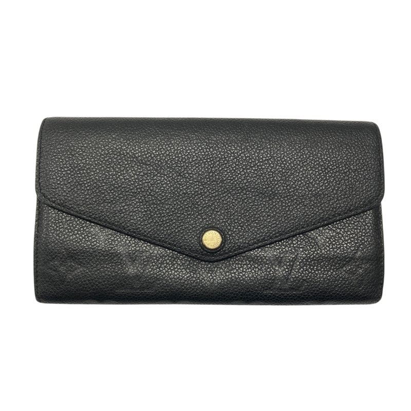 LOUIS VUITTON 路易威登 M61182 Sarah wallet 牛皮 黑色 長夾-0