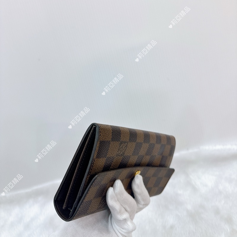 莉亞精品♡LV 棋盤格長夾 二手美夾-9