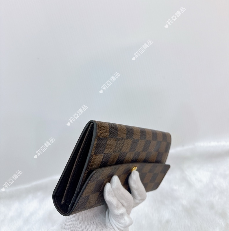 莉亞精品♡LV 棋盤格長夾 二手美夾-10