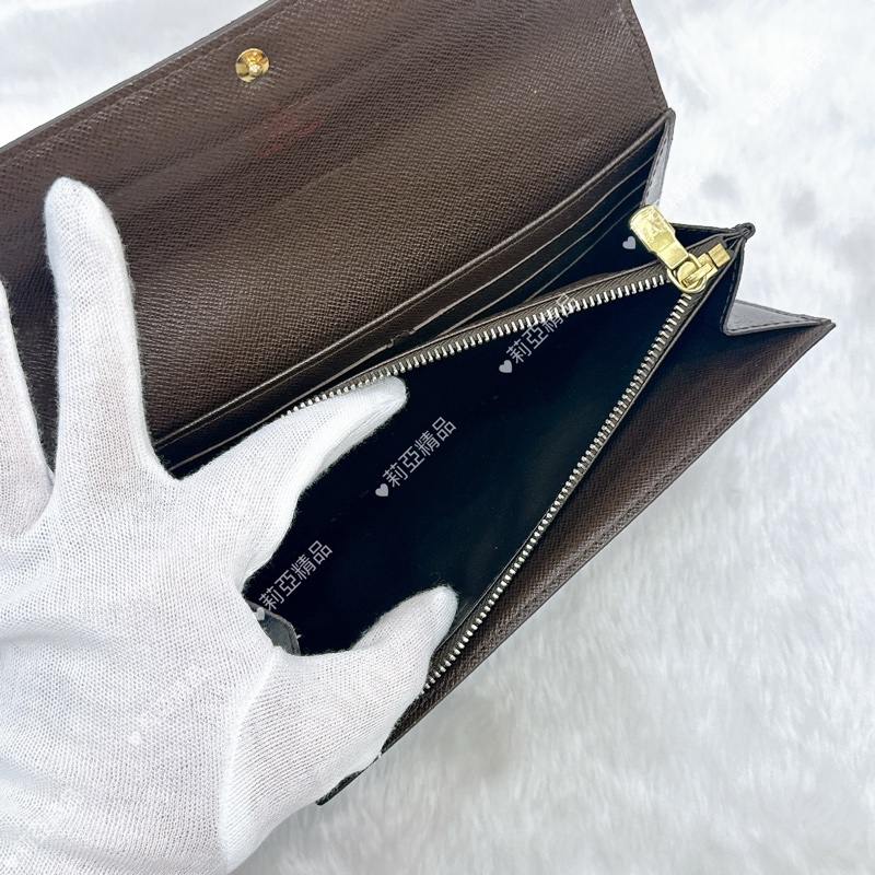 莉亞精品♡LV 棋盤格長夾 二手美夾-15