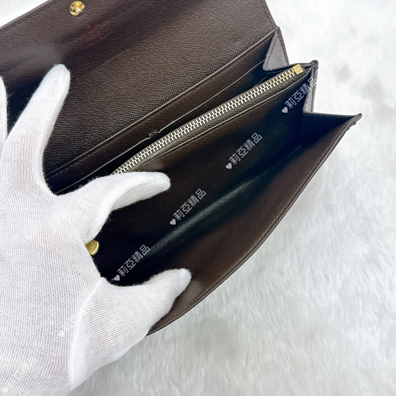 莉亞精品♡LV 棋盤格長夾 二手美夾-16