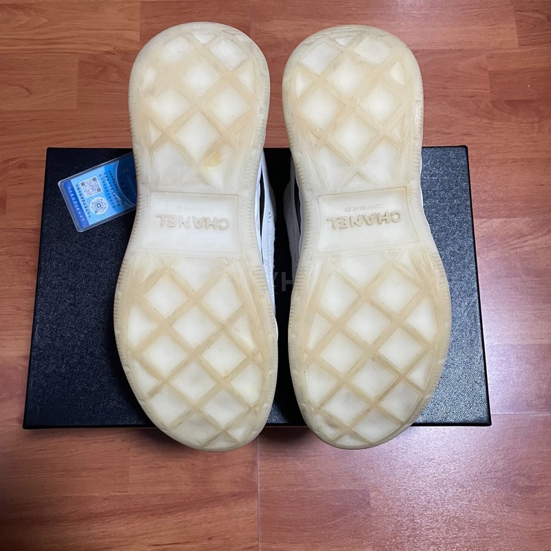 Chanel香奈兒雙C金標 低幫運動休閑鞋女款白色 尺碼:37.5碼-6